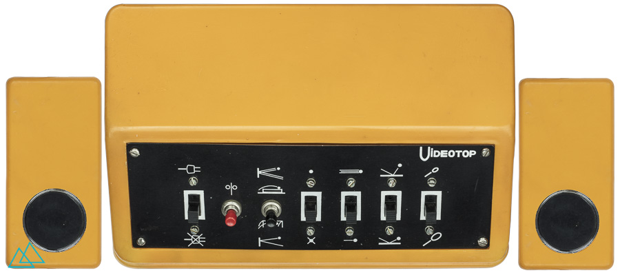 Top view dedicated video game console Videotop