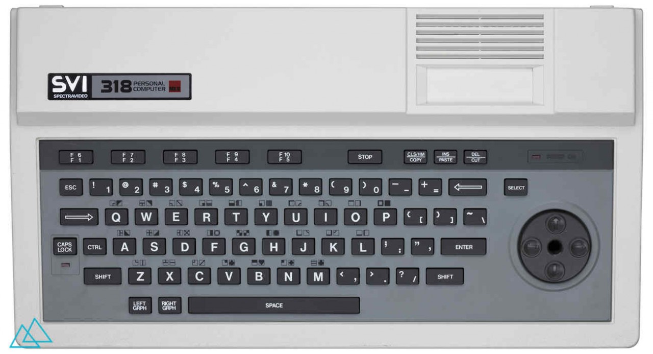 Vintage Personal Computer Spectravideo SVI 318 Mk 2 Top View