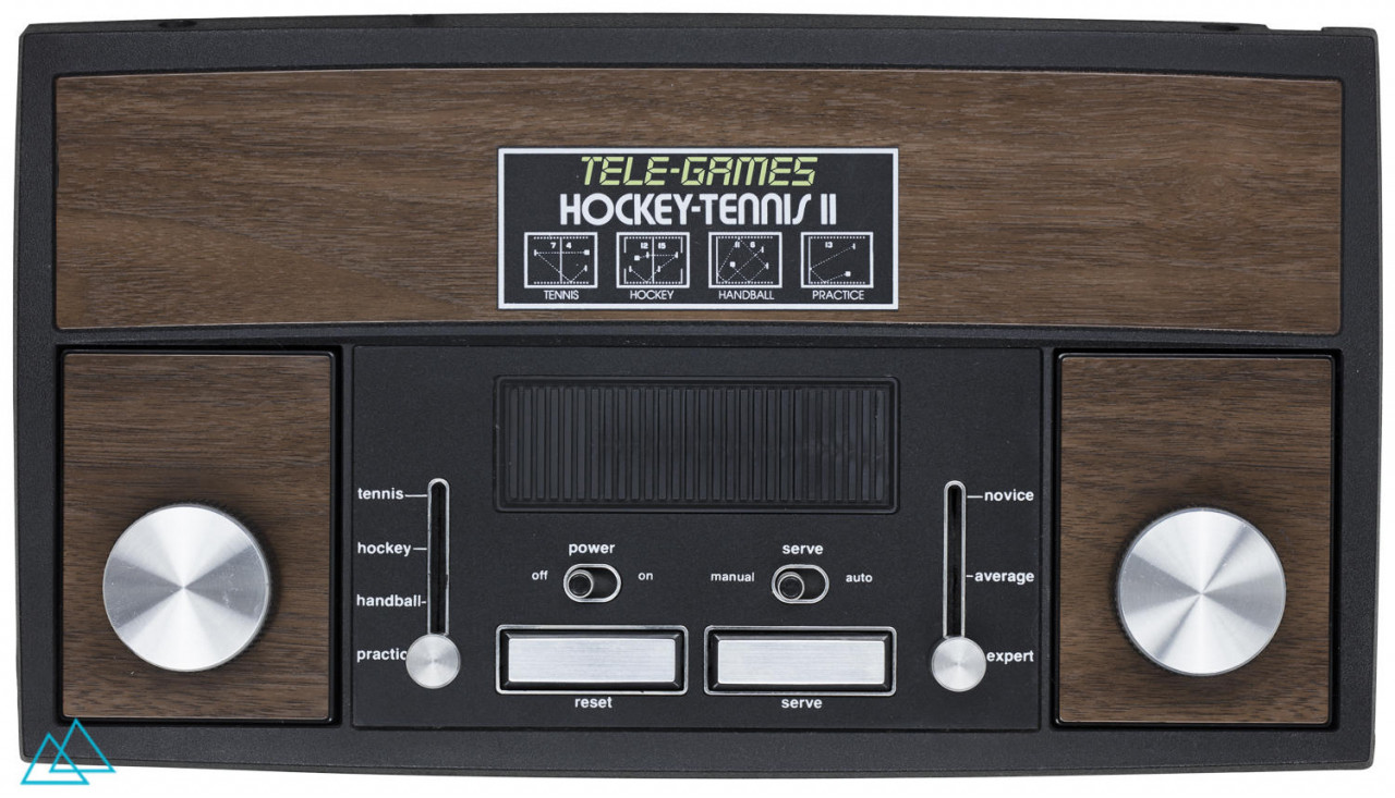 Top view dedicated video game console Sears Tele-Games Hockey Tennis II by apf electronics