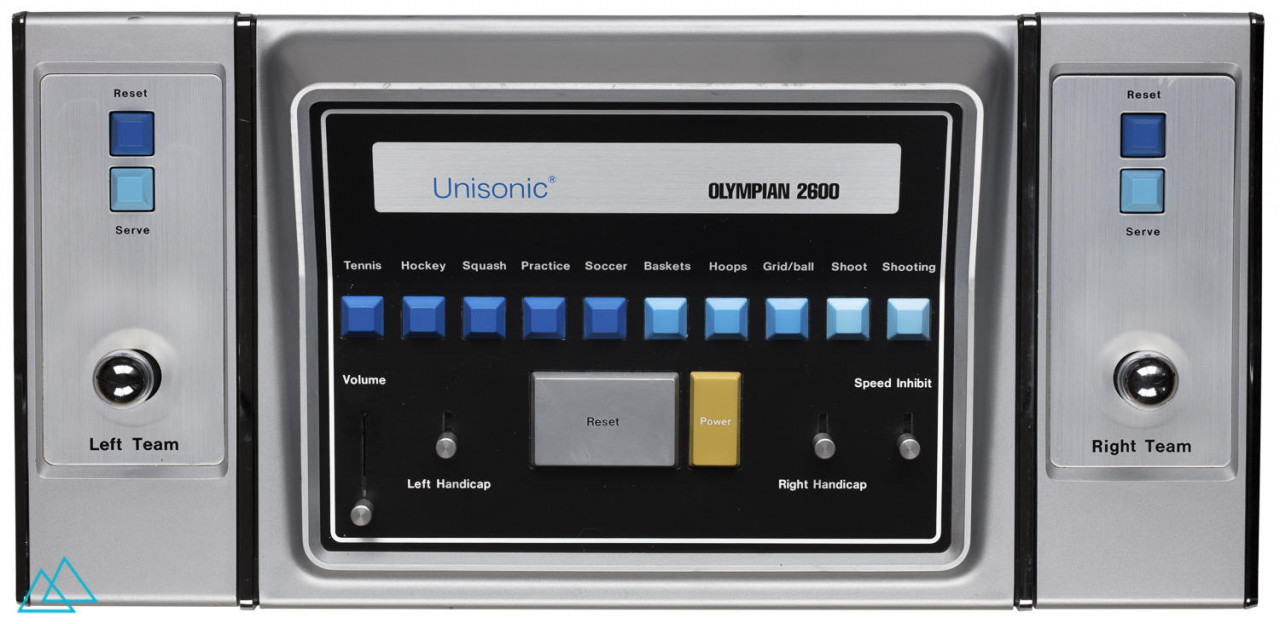 top view dedicated video game console Unisonic Olympian 2600