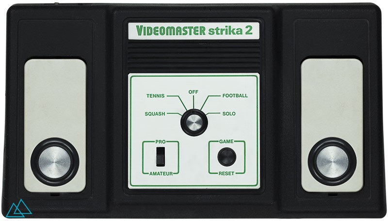 Top view dedicated video game console Videomaster Strika 2