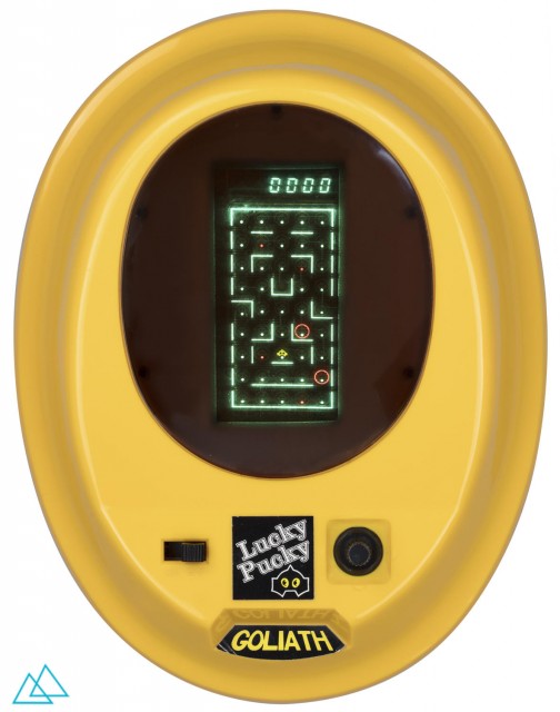 Top view dedicated video game Goliath Lucky Pucky